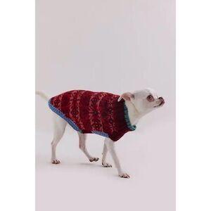 New Free People x French Knot Snowflake Dog Sweater Size S